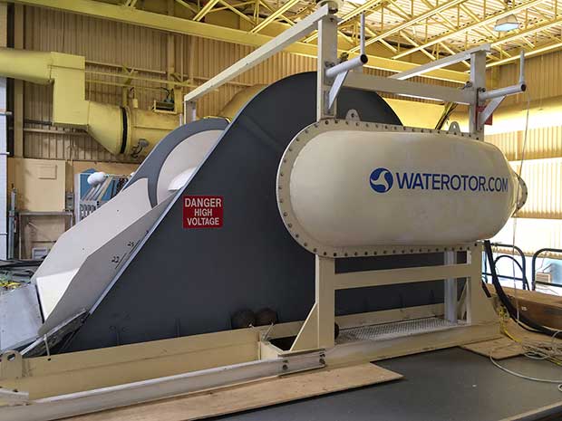 Waterotor in storage